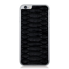 Black Python iPhone 6 Leather Back