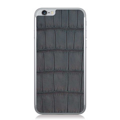 Brown Oiled American Alligator iPhone 6 Leather Back